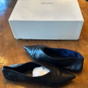 Gently used Celine black leather flats EU38 US 8